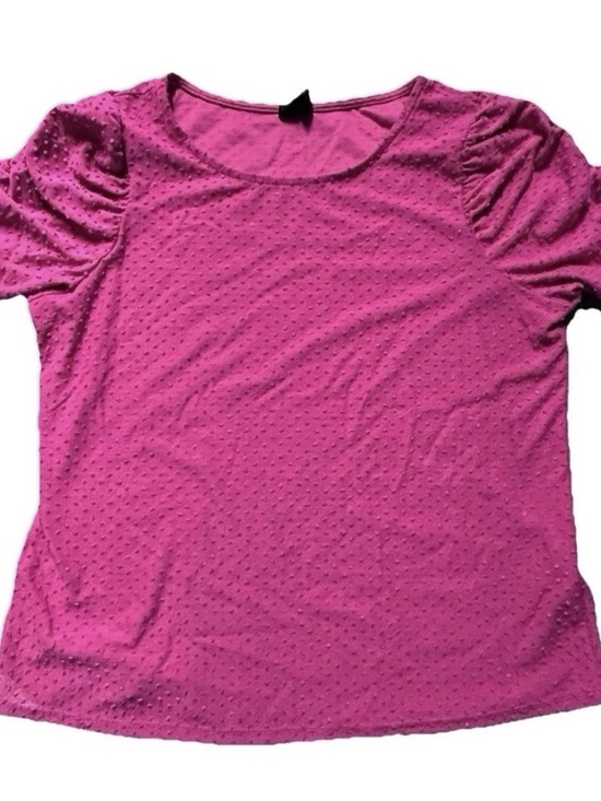 W5 Tops - Women’s W5 Hot Pink Textured Shirt Size Large